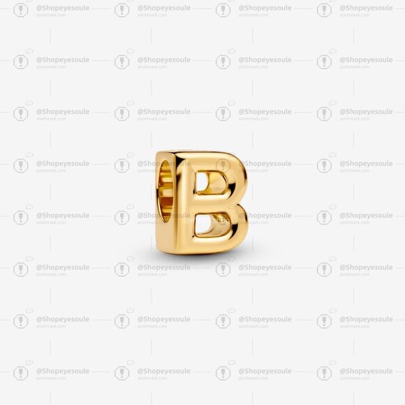 Pandora Letter B Alphabet Charm - Picture 1 of 6